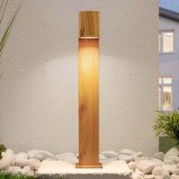 Stående utomhuslampa Simone - träutseende