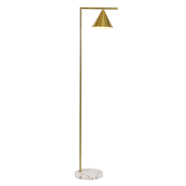 Golvlampa Vica - guld med marmorfot