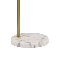 Golvlampa Vica - guld med marmorfot