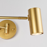 Vägglampa Revah i guld