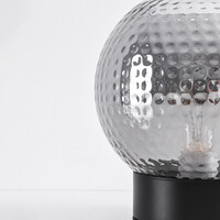 Bordslampa med rökfärgat glas - Inte