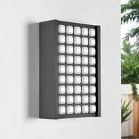 Utomhusvägglampa Melina - svart med integrerad LED