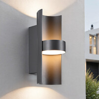 Utomhusvägglampa Rhoda - med integrerad LED