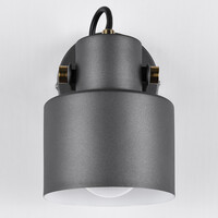 Vinkelbar vägglampa Alfie i grått