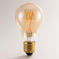 Smart E27 LED-lampa dim-to-warm 7 watt, amber 60 mm (Tuya)