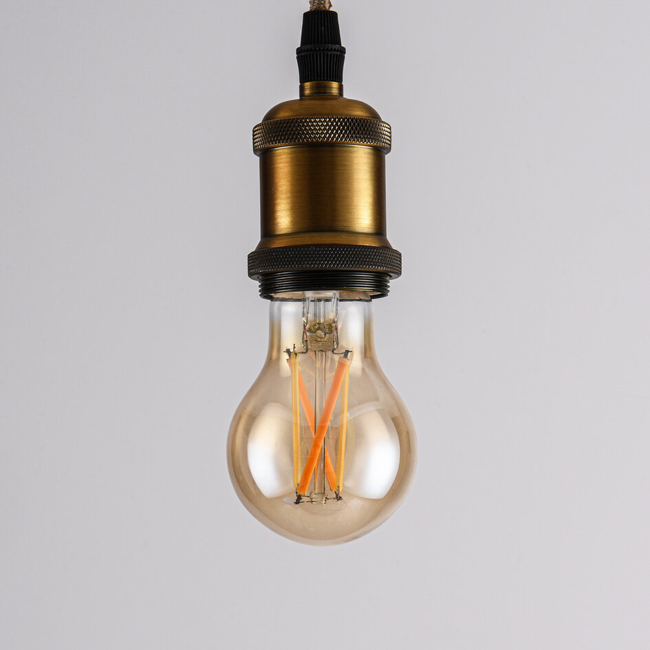 Smart E27 LED-lampa dim-to-warm 7 watt, amber 60 mm (Tuya)