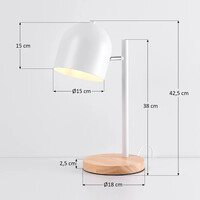 Bordslampa Megan - Vit