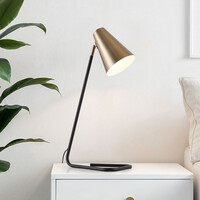 Bordslampa Watson - svart med guld