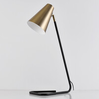 Bordslampa Watson - svart med guld