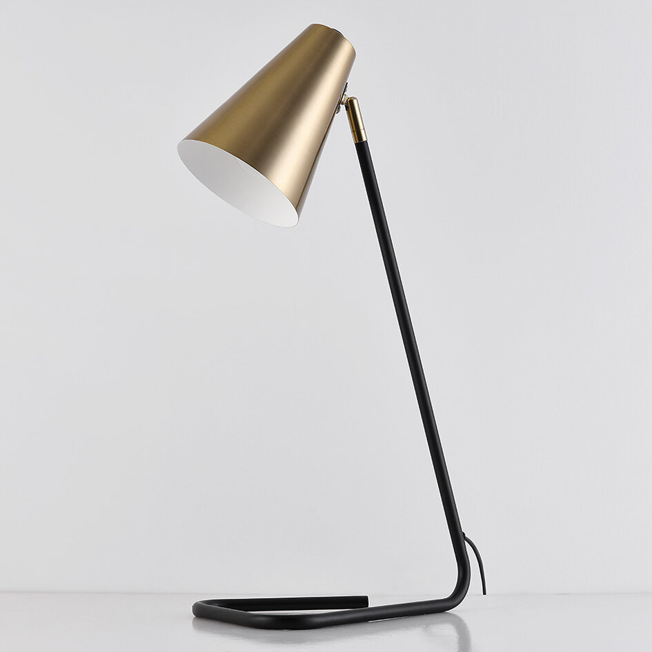 Bordslampa Watson - svart med guld