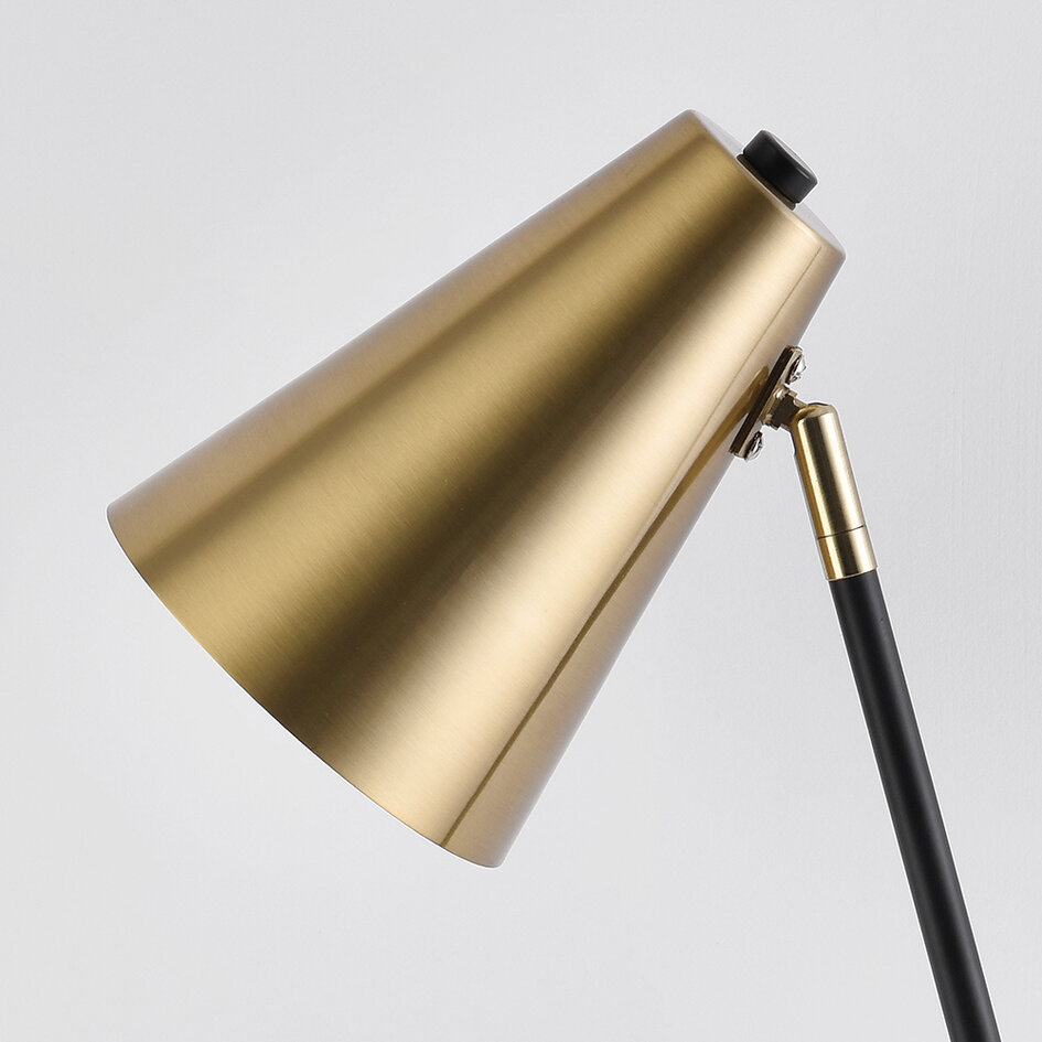 Bordslampa Watson - svart med guld