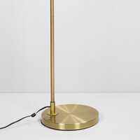 Design golvlampa Connor - rökfärgat glas med spegeleffekt