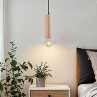 Minimalistisk pendellampa Toby i ek