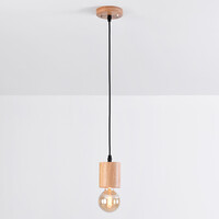 Minimalistisk pendellampa Toby i ek