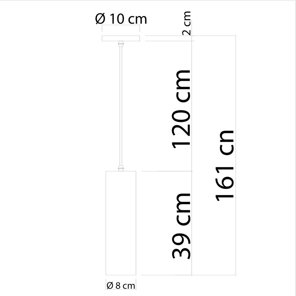 Minimalistisk pendellampa Toby i ek