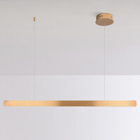 Dimbar pendellampa Harvey - guld med integrerad LED