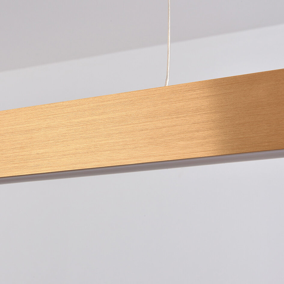 Dimbar pendellampa Harvey - guld med integrerad LED
