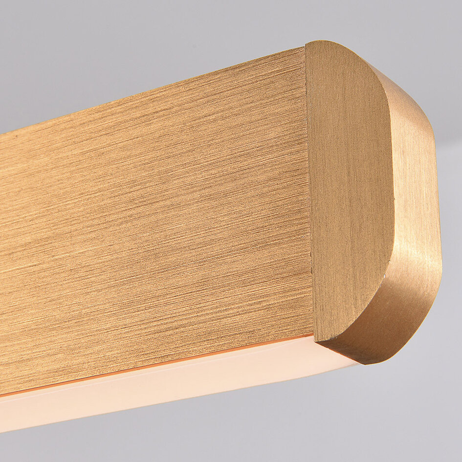 Dimbar pendellampa Harvey - guld med integrerad LED