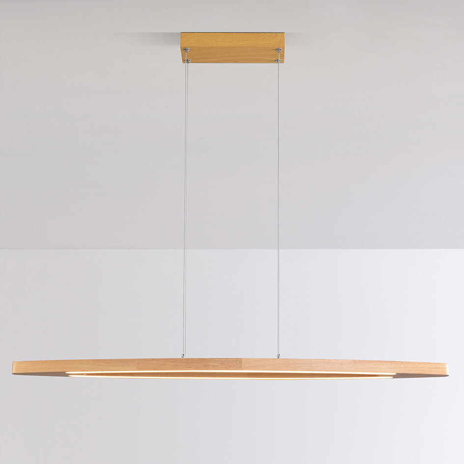 Pendellampa Jimmy i trä med integrerad LED, dimbar