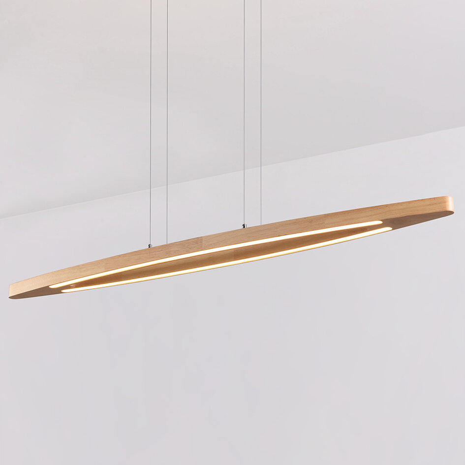 Pendellampa Jimmy i trä med integrerad LED, dimbar
