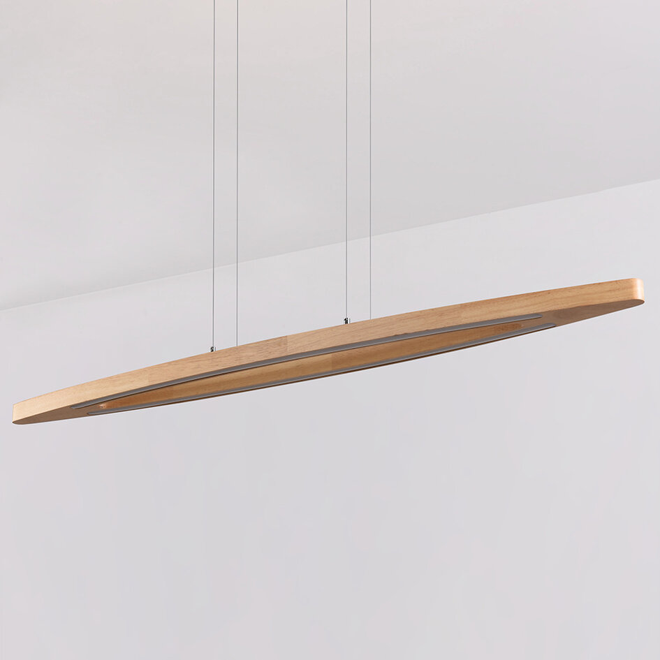 Pendellampa Jimmy i trä med integrerad LED, dimbar