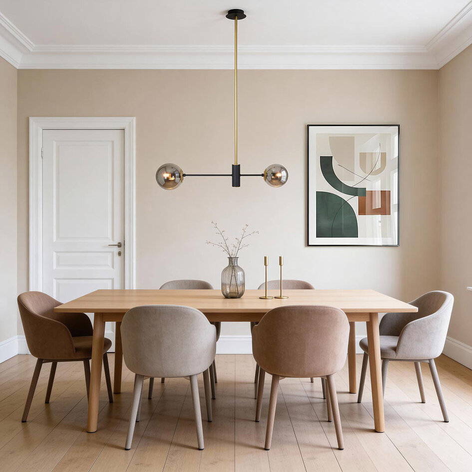 Design pendellampa Danley, 2-ljus