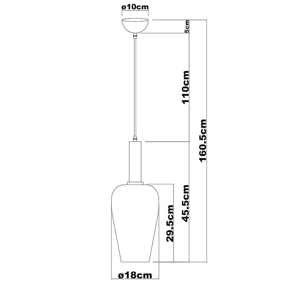 1-ljus taklampa med färggradient - Velicia