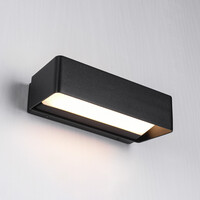 Utomhusvägglampa Midas - svart med integrerad LED