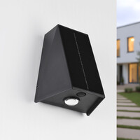 Solcellsvägglampa för utomhusbruk Solon - svart