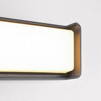 Utomhusvägglampa Owen - antracit med integrerad LED