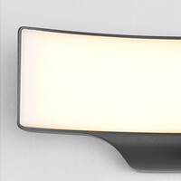 Utomhusvägglampa Graham med sensor - svart med integrerad LED