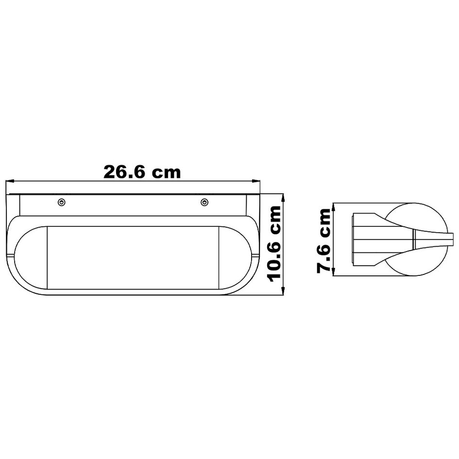 Cylinder vägglampa för utomhusbruk - Tyler