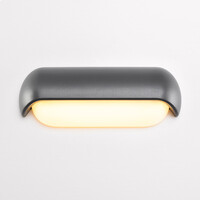 Utomhusvägglampa Zach - svart med integrerad LED