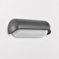 Utomhusvägglampa Zach - svart med integrerad LED