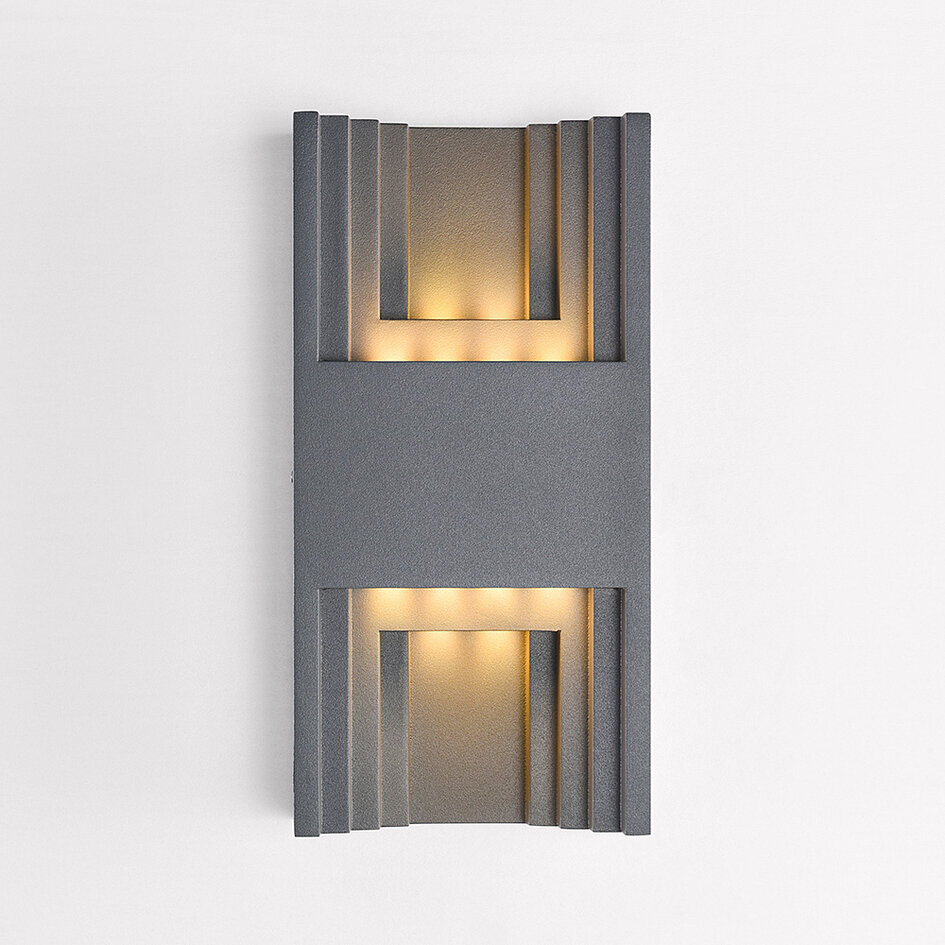 Utomhusvägglampa Benjamin - antracit med integrerad LED