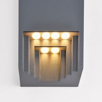 Utomhusvägglampa Benjamin - antracit med integrerad LED