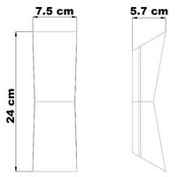 Utomhusvägglampa Aron - med integrerad LED