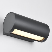 Utomhusvägglampa Willus - antracit med integrerad LED