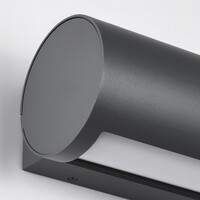 Utomhusvägglampa Willus - antracit med integrerad LED