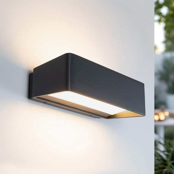 Utomhusvägglampa Josh - med integrerad LED