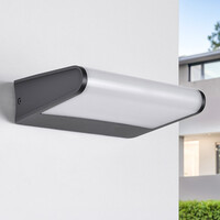 Utomhusvägglampa Eric - med integrerad LED