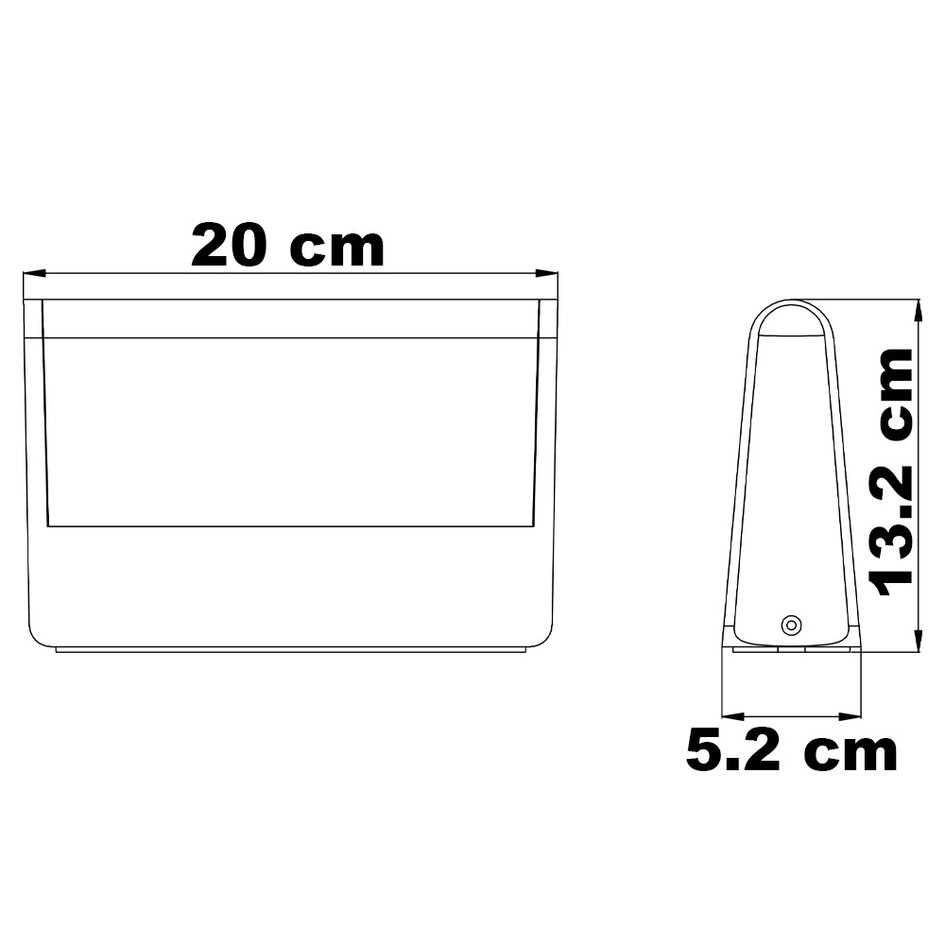 Utomhusvägglampa Eric - med integrerad LED