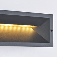 Infälld utomhusvägglampa Aston - med integrerad LED