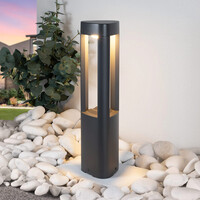 Stående utomhuslampa Jacob - 50 cm antracit med integrerad LED