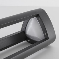 Stående utomhuslampa Jacob - 50 cm antracit med integrerad LED