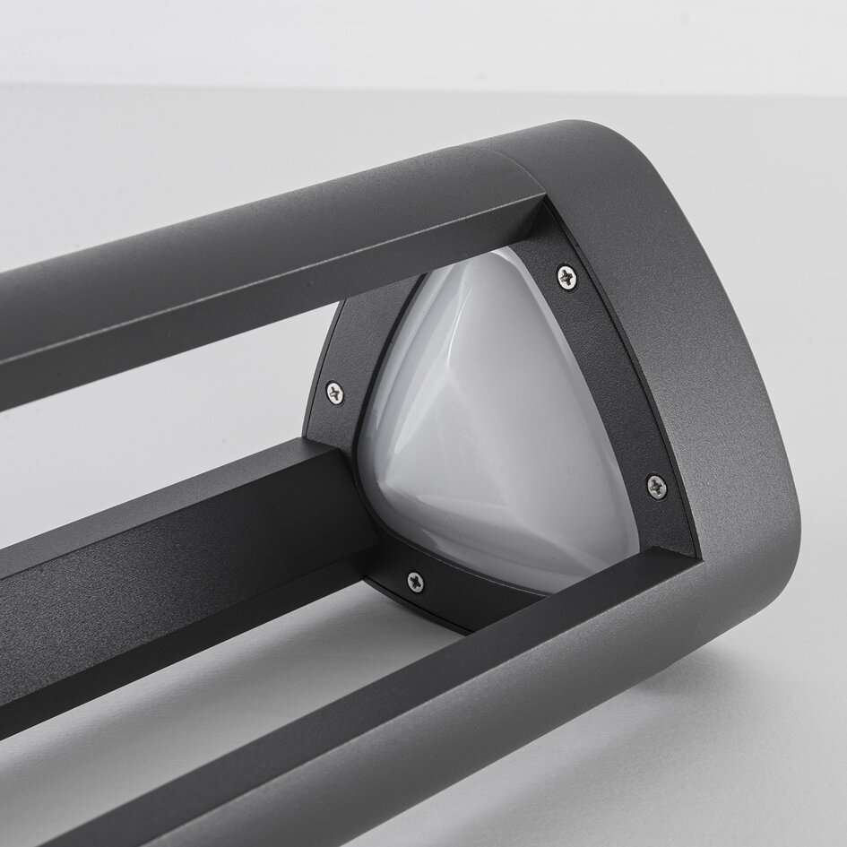 Stående utomhuslampa Jacob - 50 cm antracit med integrerad LED