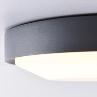 Utomhustaklampa Landon - svart med integrerad LED