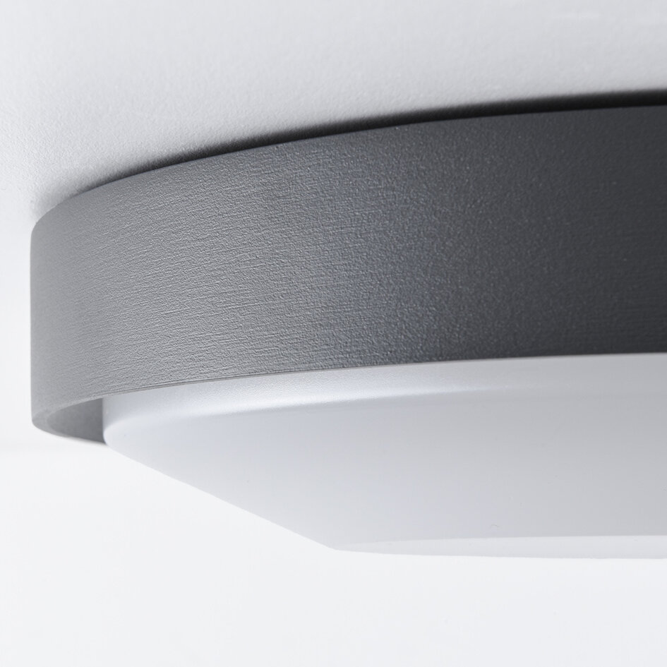 Dimbar utomhusvägglampa Buz - svart med integrerad LED