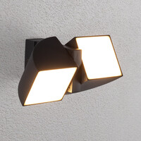 Justerbar utomhusvägglampa Xanthe - antracit med integrerad LED