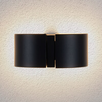 Justerbar utomhusvägglampa Xanthe - antracit med integrerad LED